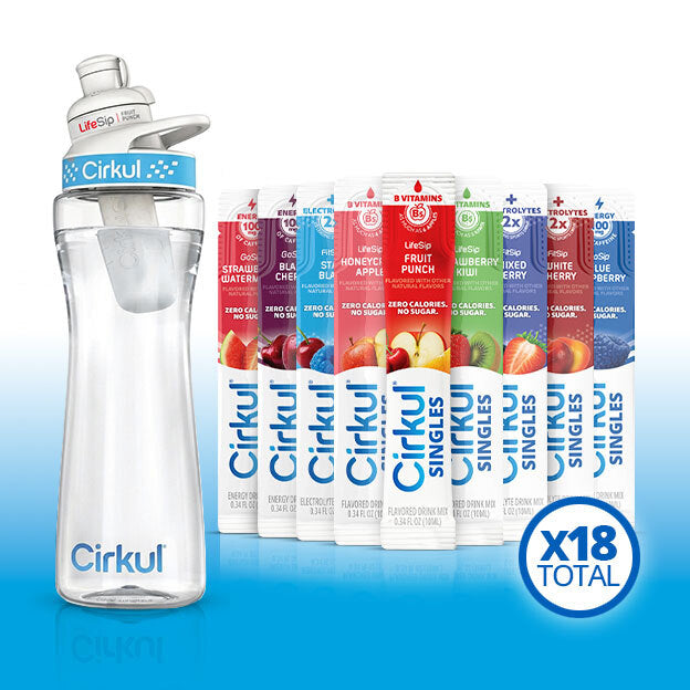 22oz. Plastic Bottle, LifeSip® Fruit Punch, & 18pk Singles F9